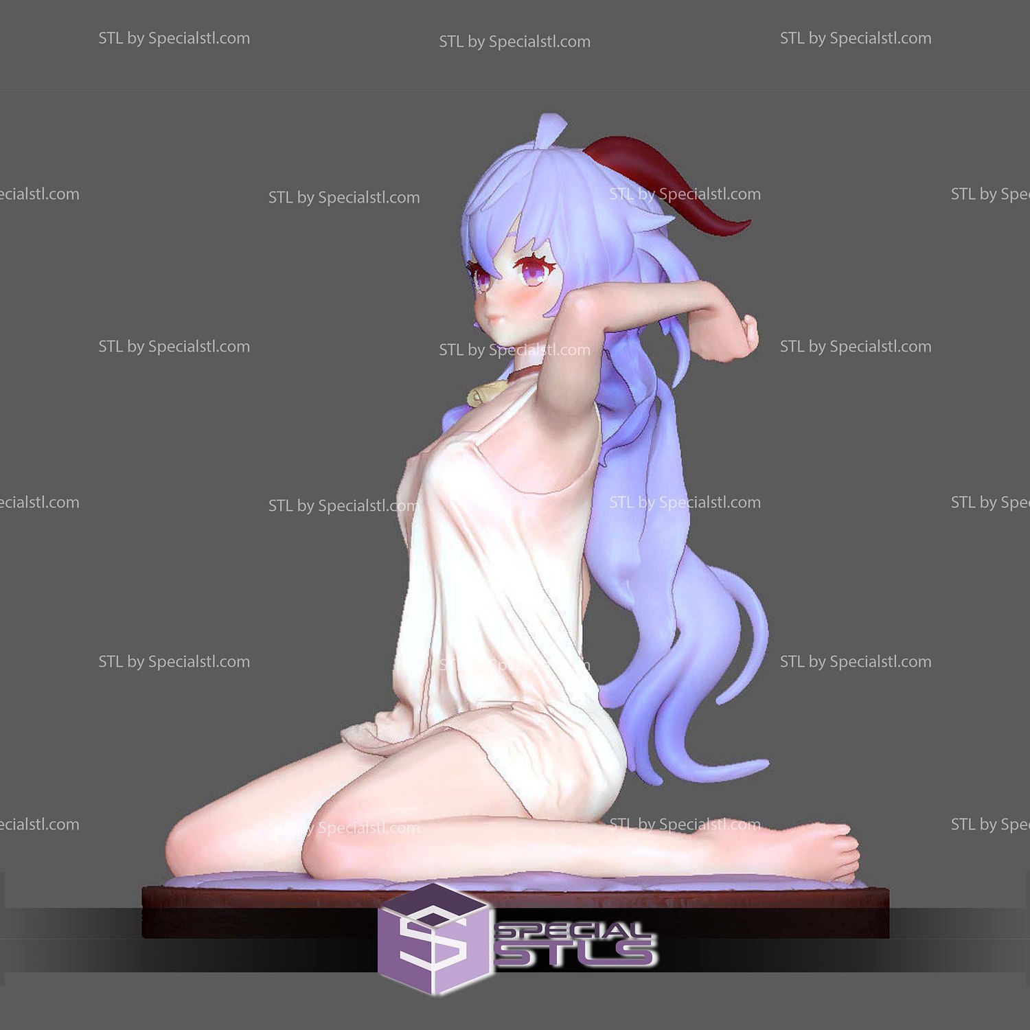 Ganyu Genshin Impact Sleep Wear 3D Print Files STL Model — view 3