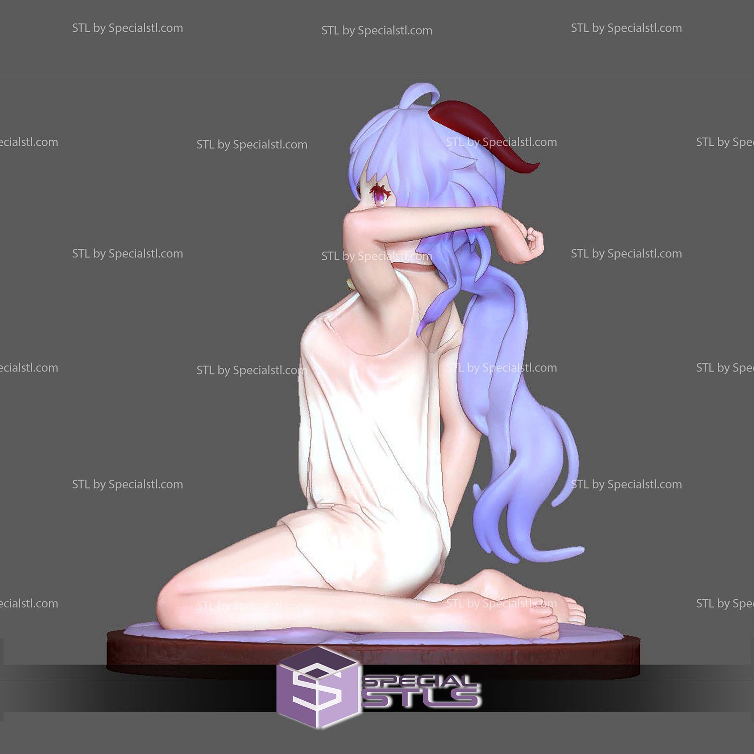 Ganyu Genshin Impact Sleep Wear 3D Print Files STL Model — view 5