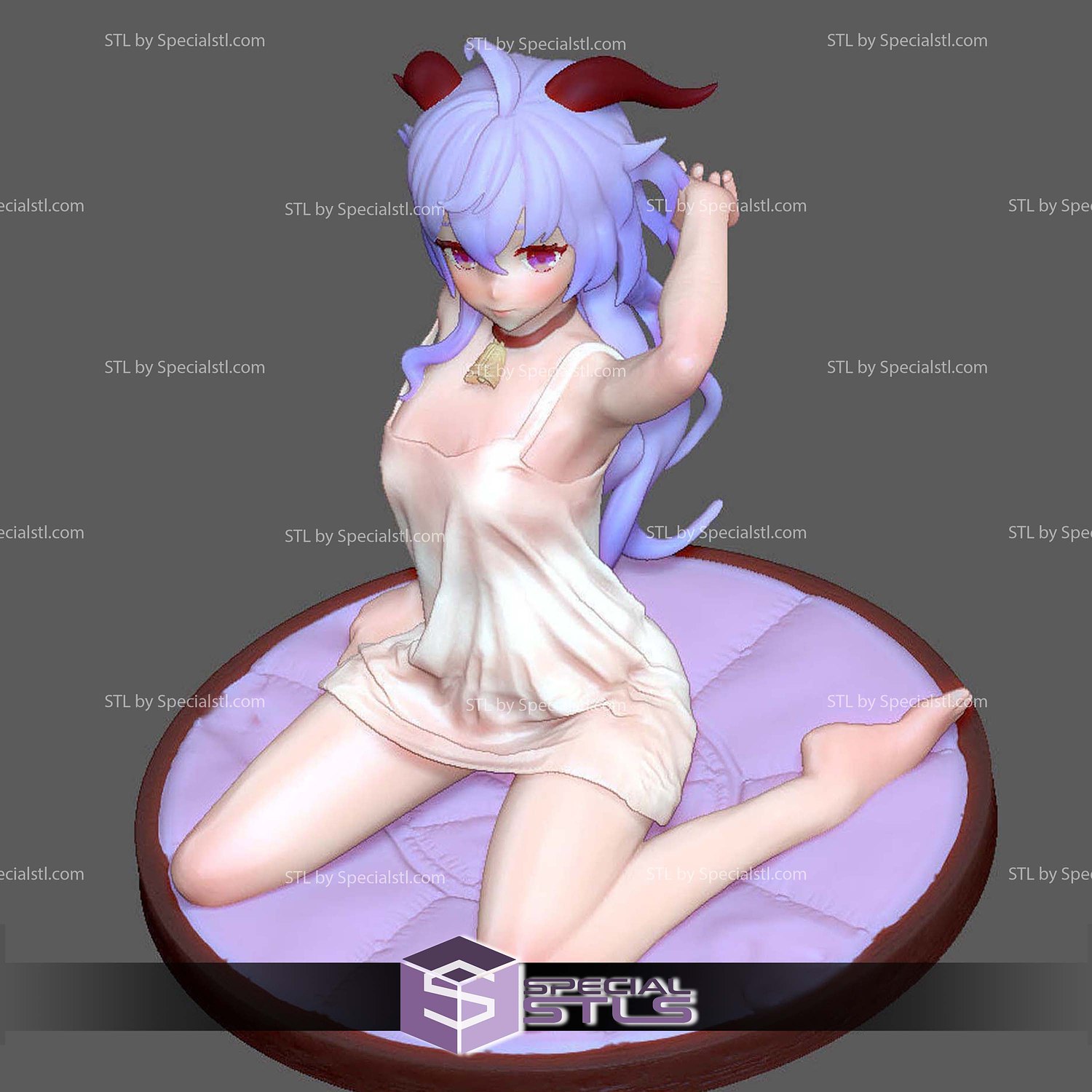 Ganyu Genshin Impact Sleep Wear 3D Print Files STL Model — view 8