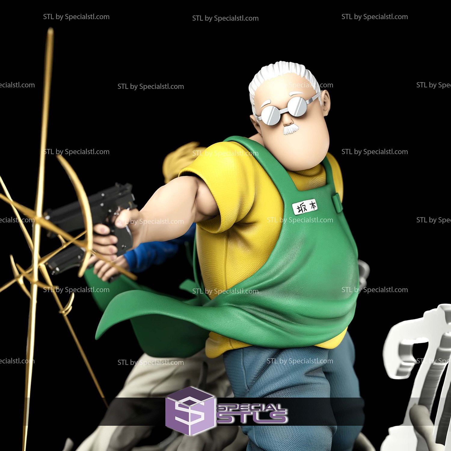 Taro Sakamoto and Shin Asakura 3D Printer Files STL Model — view 5