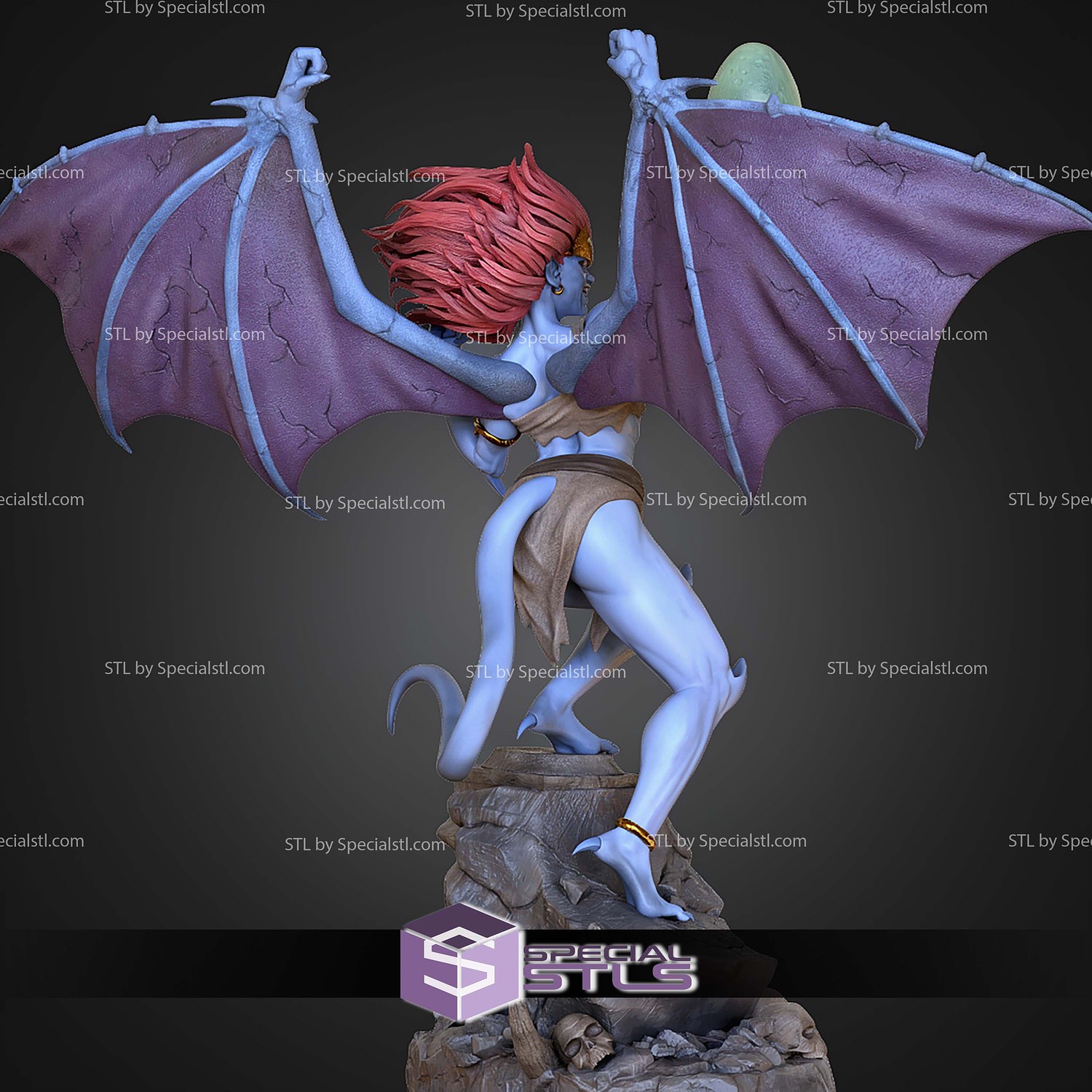 Demona Gargoyles 250mm STL Files 3D Model — view 7