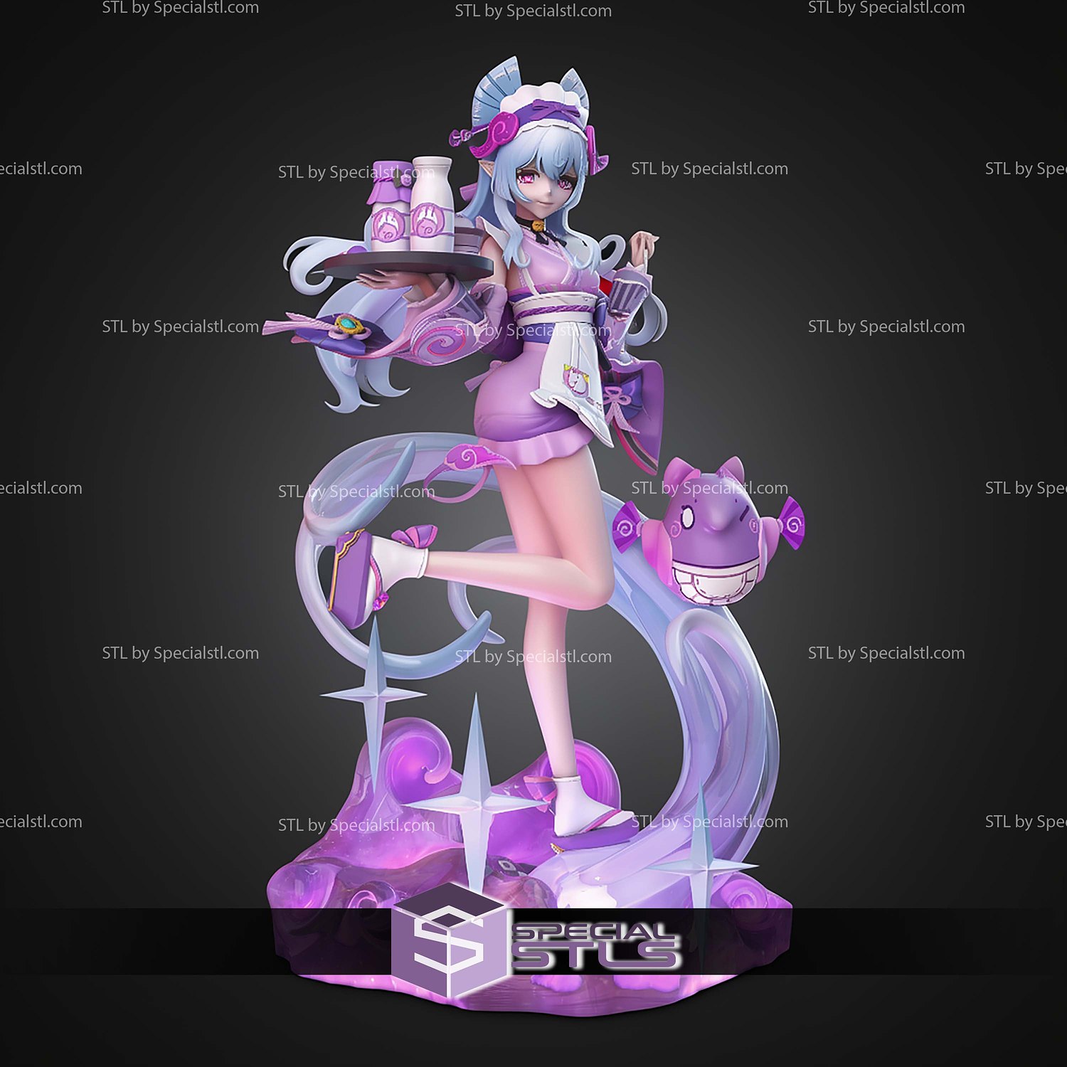 Mizuki Genshin Impact 250mm STL Files 3D Model — view 4