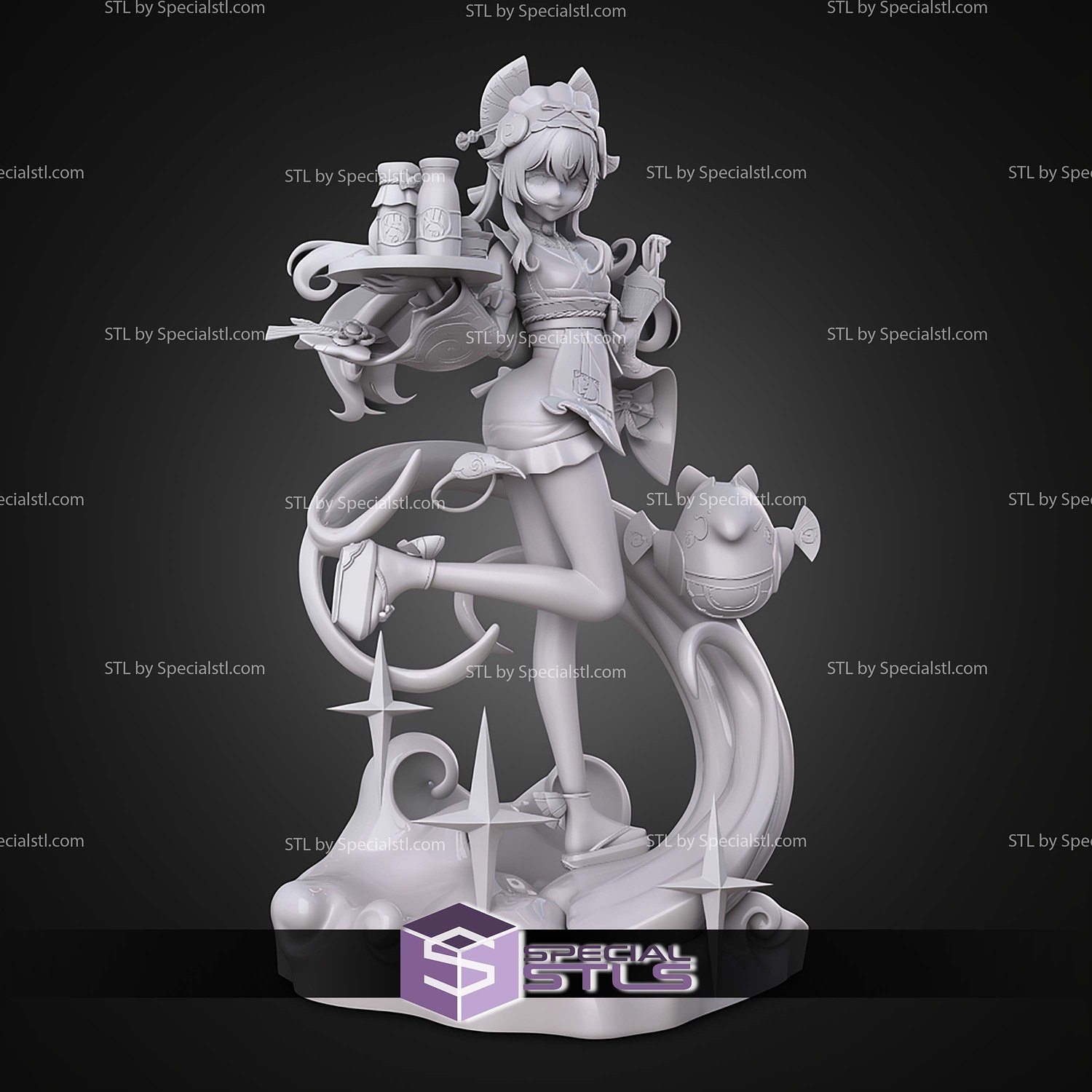 Mizuki Genshin Impact 250mm STL Files 3D Model — view 5