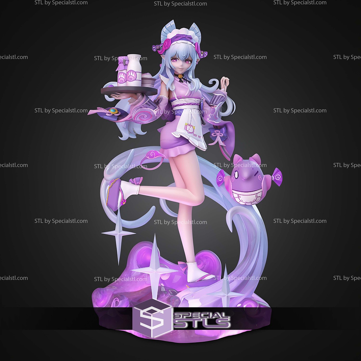 Mizuki Genshin Impact 250mm STL Files 3D Model — view 6
