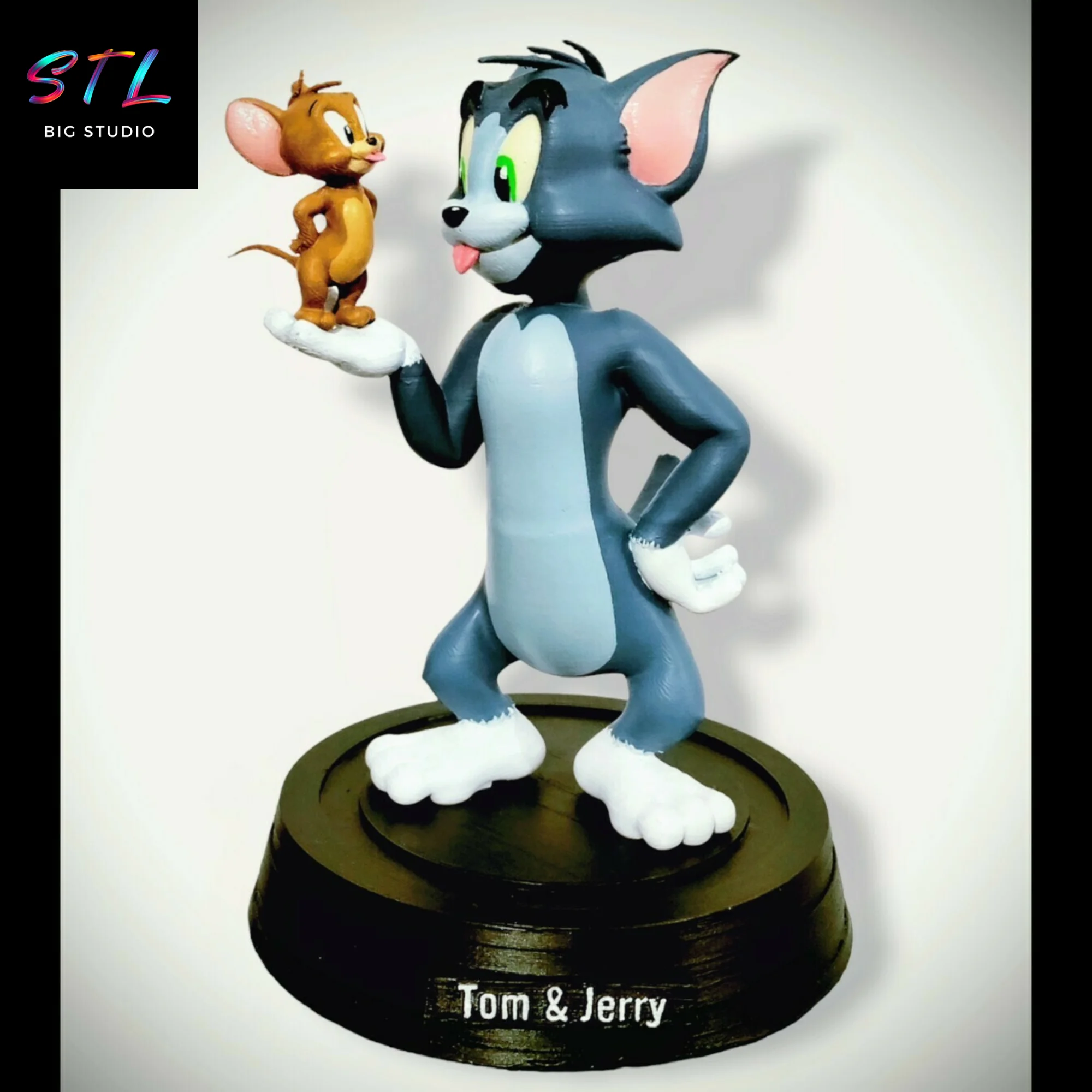Tom & Jerry STL | 3D Print Model | Classic Cartoon Duo Model — view 4
