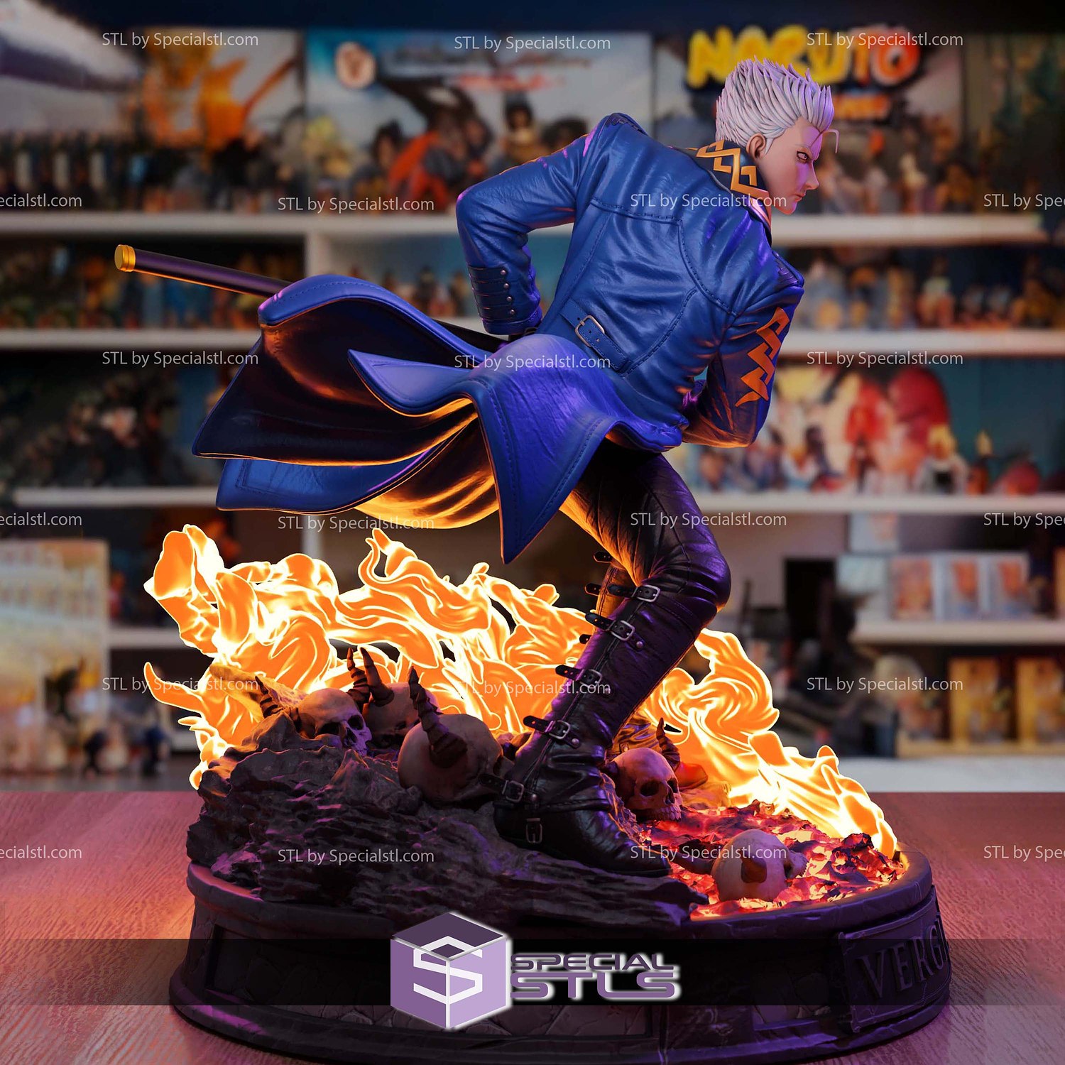Vergil Devil May Cry Netflix STL Files 3D Model — view 2