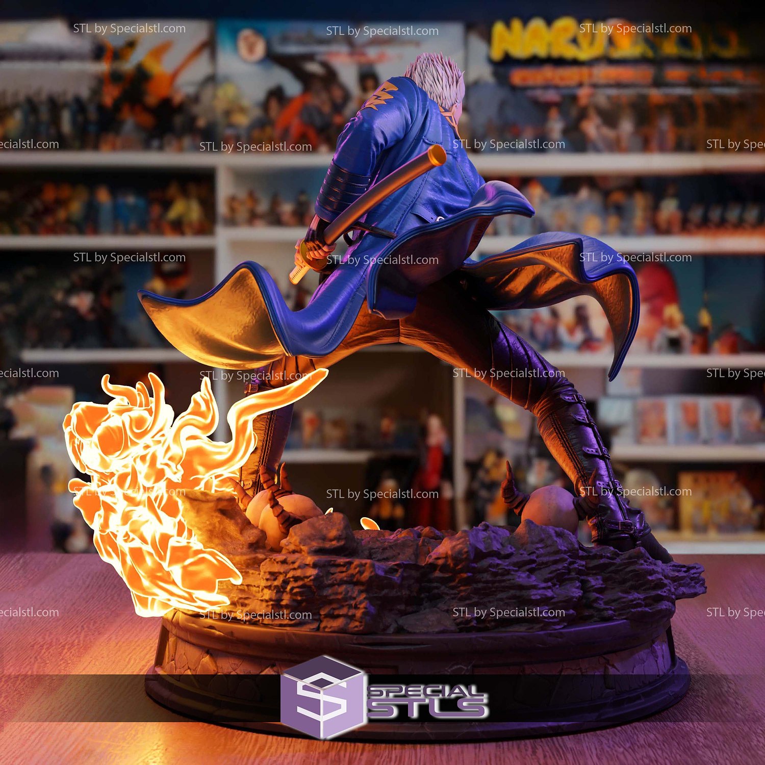 Vergil Devil May Cry Netflix STL Files 3D Model — view 3