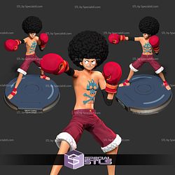 Afro Luffy One Piece 3D Print Files STL Model