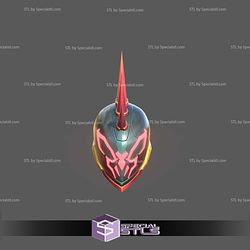 Cosplay STL Files Marvel Rivals Spider Punk Helmet 3D Model