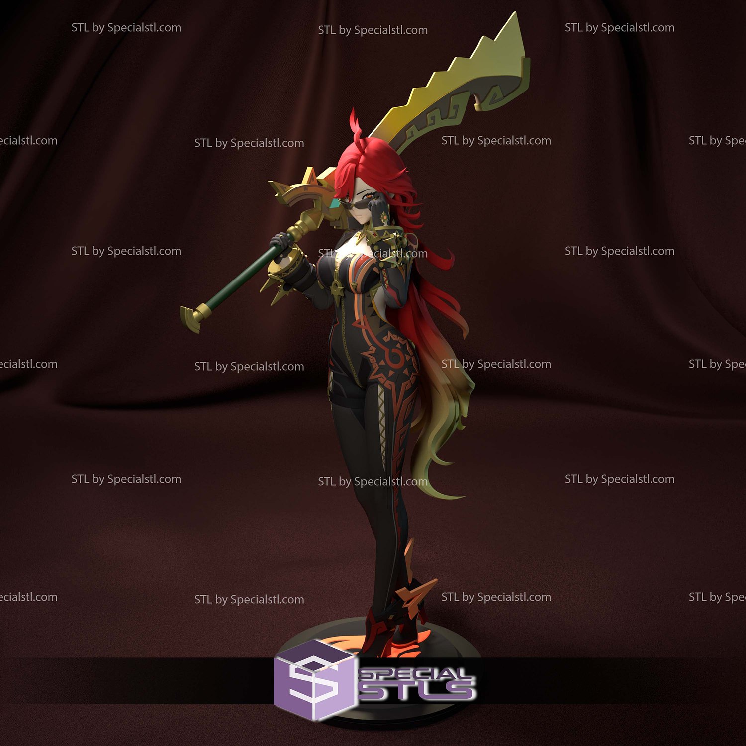Mavuika Genshin Impact Digital STL Files 3D Model — view 2