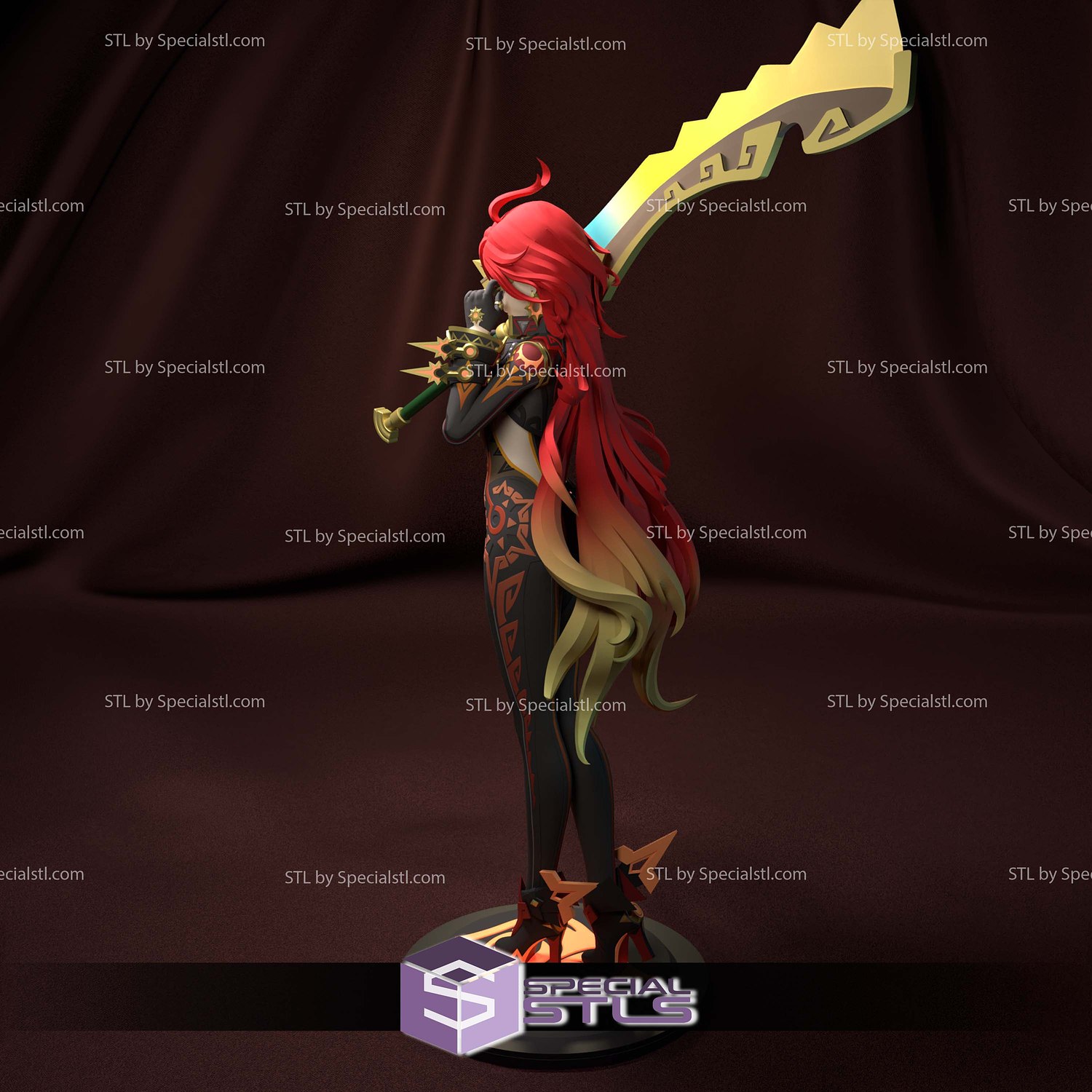 Mavuika Genshin Impact Digital STL Files 3D Model — view 3
