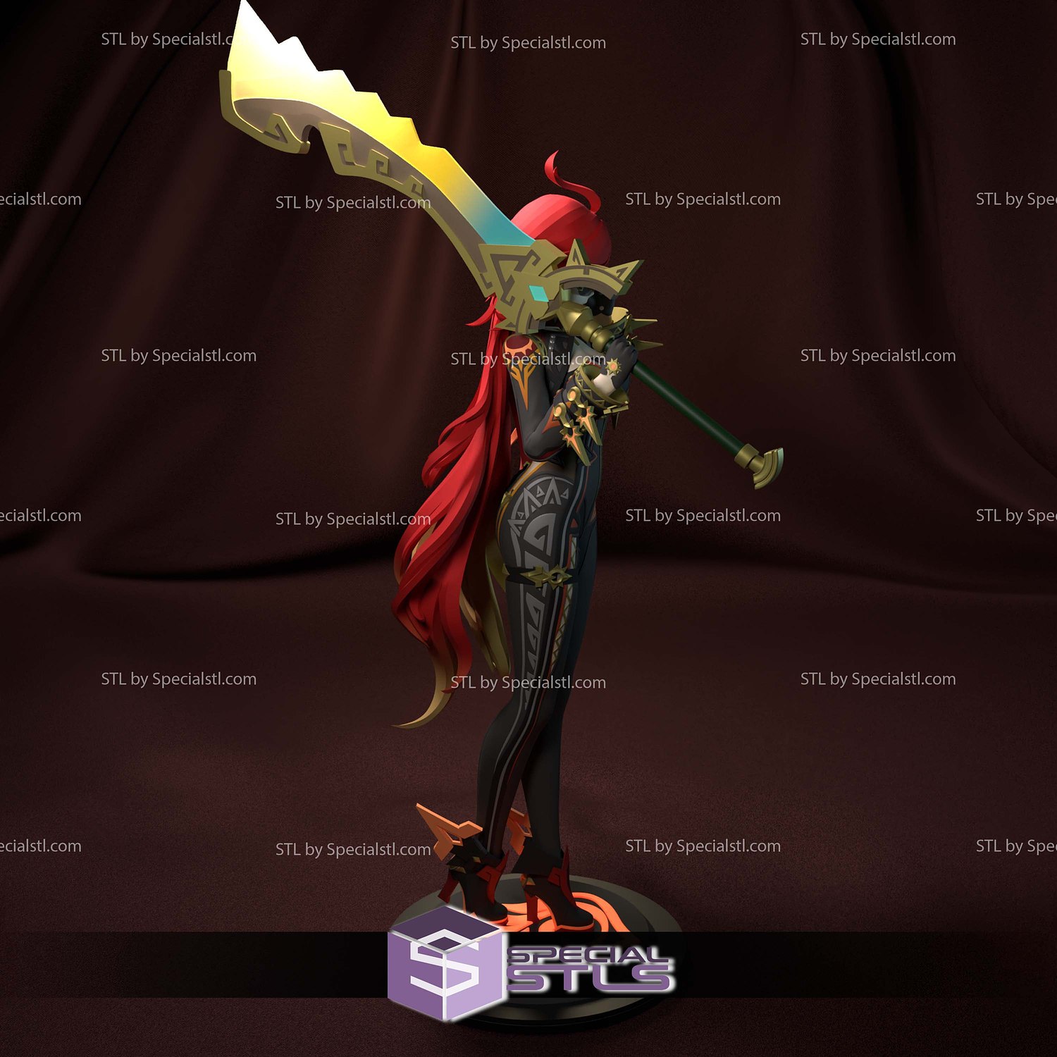 Mavuika Genshin Impact Digital STL Files 3D Model — view 5
