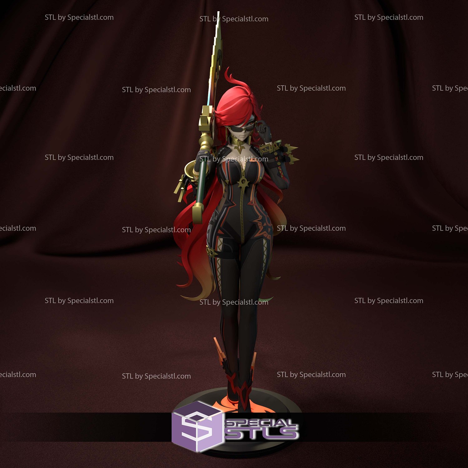 Mavuika Genshin Impact Digital STL Files 3D Model — view 6