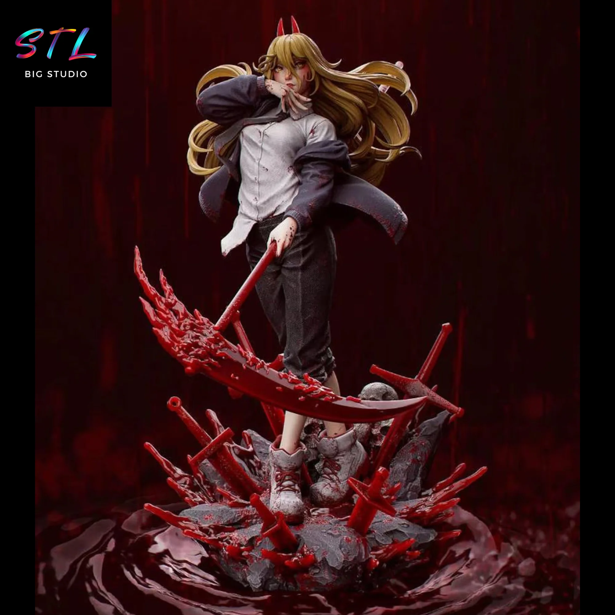 Power STL | Chainsaw Man | 3D Printable Figure Model