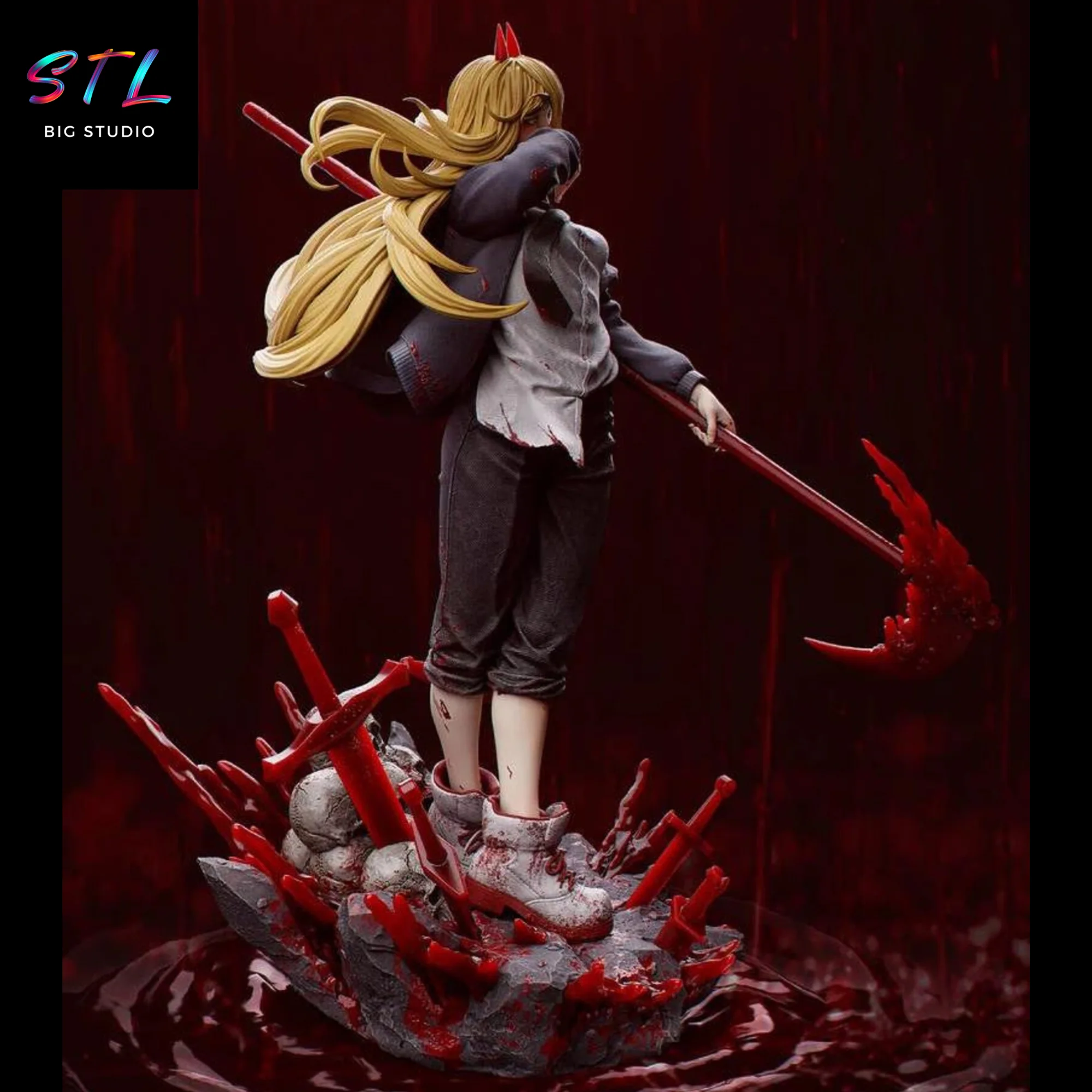 Power STL | Chainsaw Man | 3D Printable Figure Model — view 3