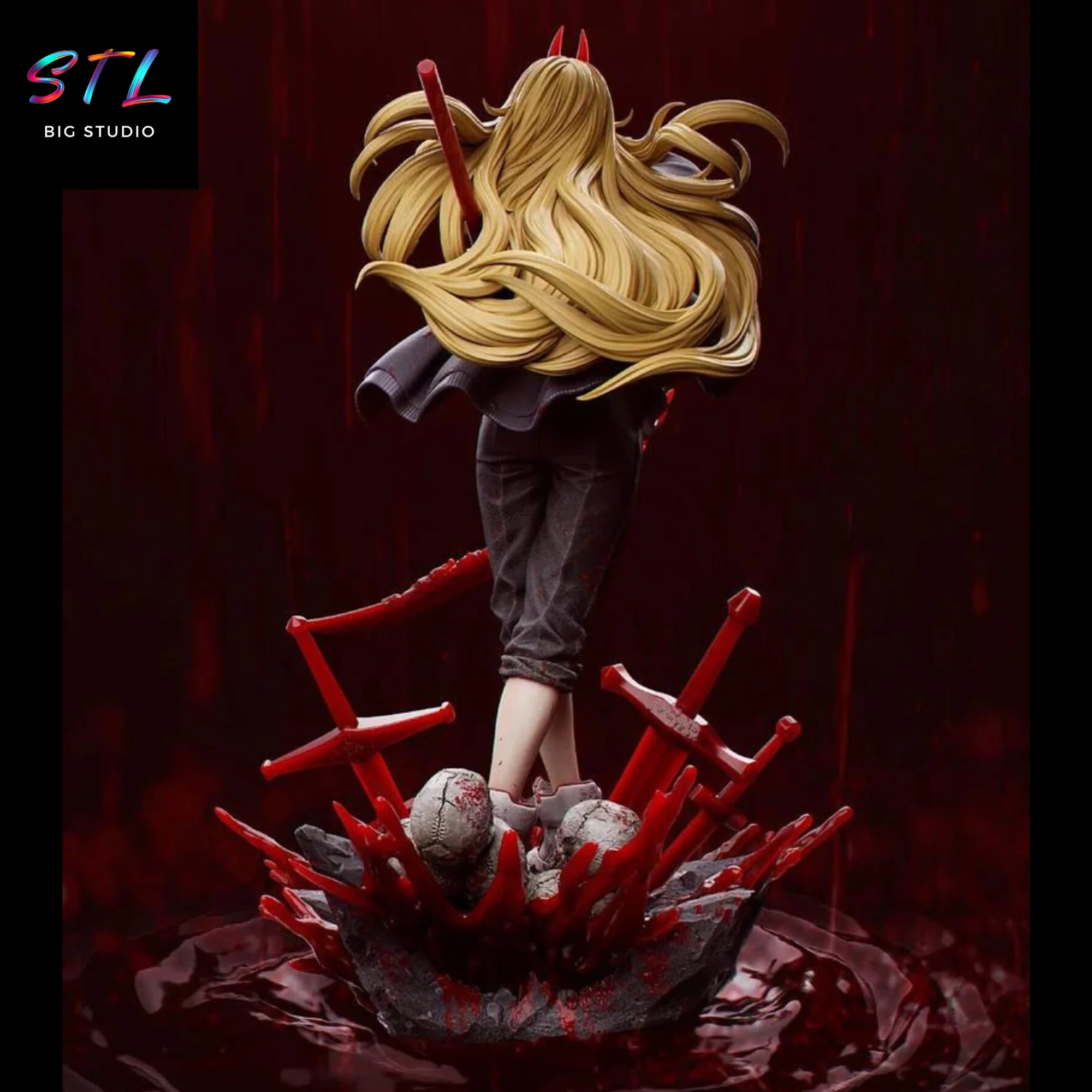 Power STL | Chainsaw Man | 3D Printable Figure Model — view 4