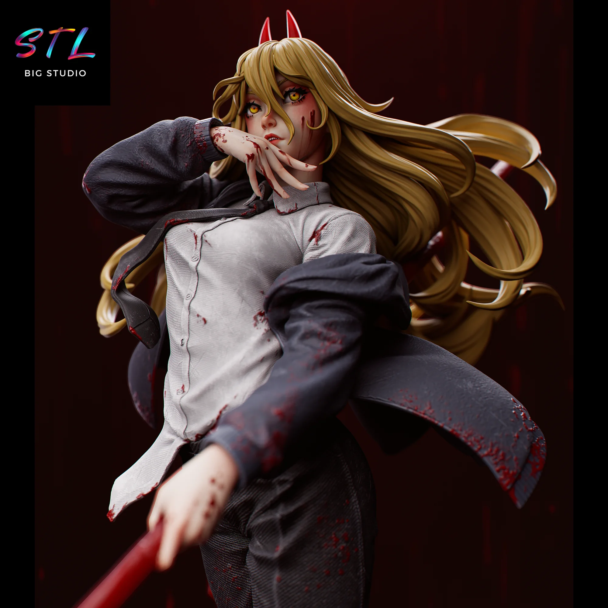 Power STL | Chainsaw Man | 3D Printable Figure Model — view 5