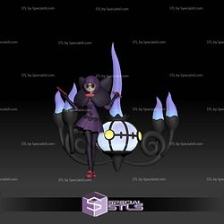 Pokemon STL Collection Elite Four Shauntal 3D Model