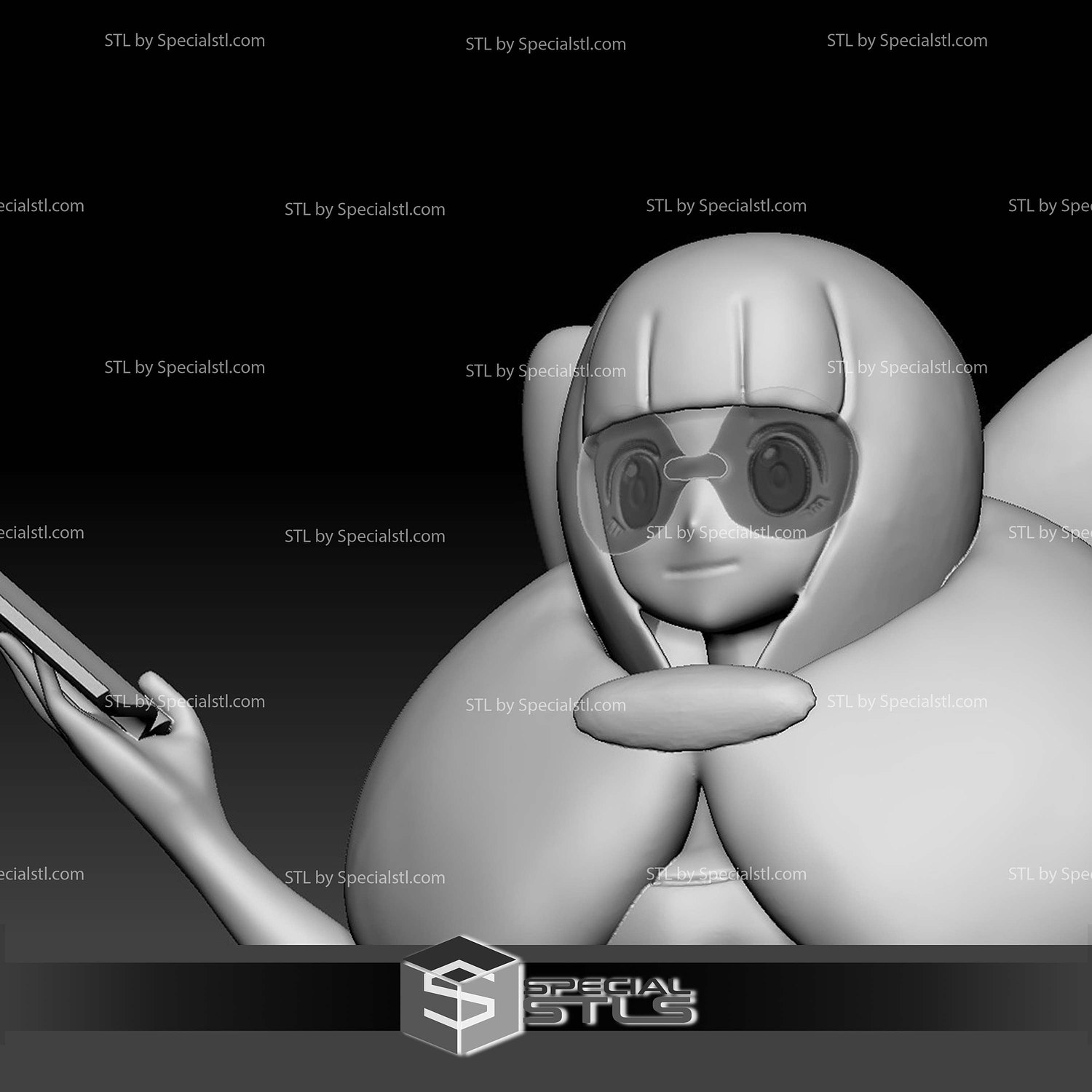 Pokemon STL Collection Elite Four Shauntal 3D Model — view 4