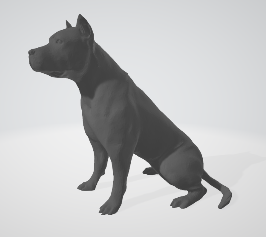 Dogo Argentino 3D STL Model — view 6