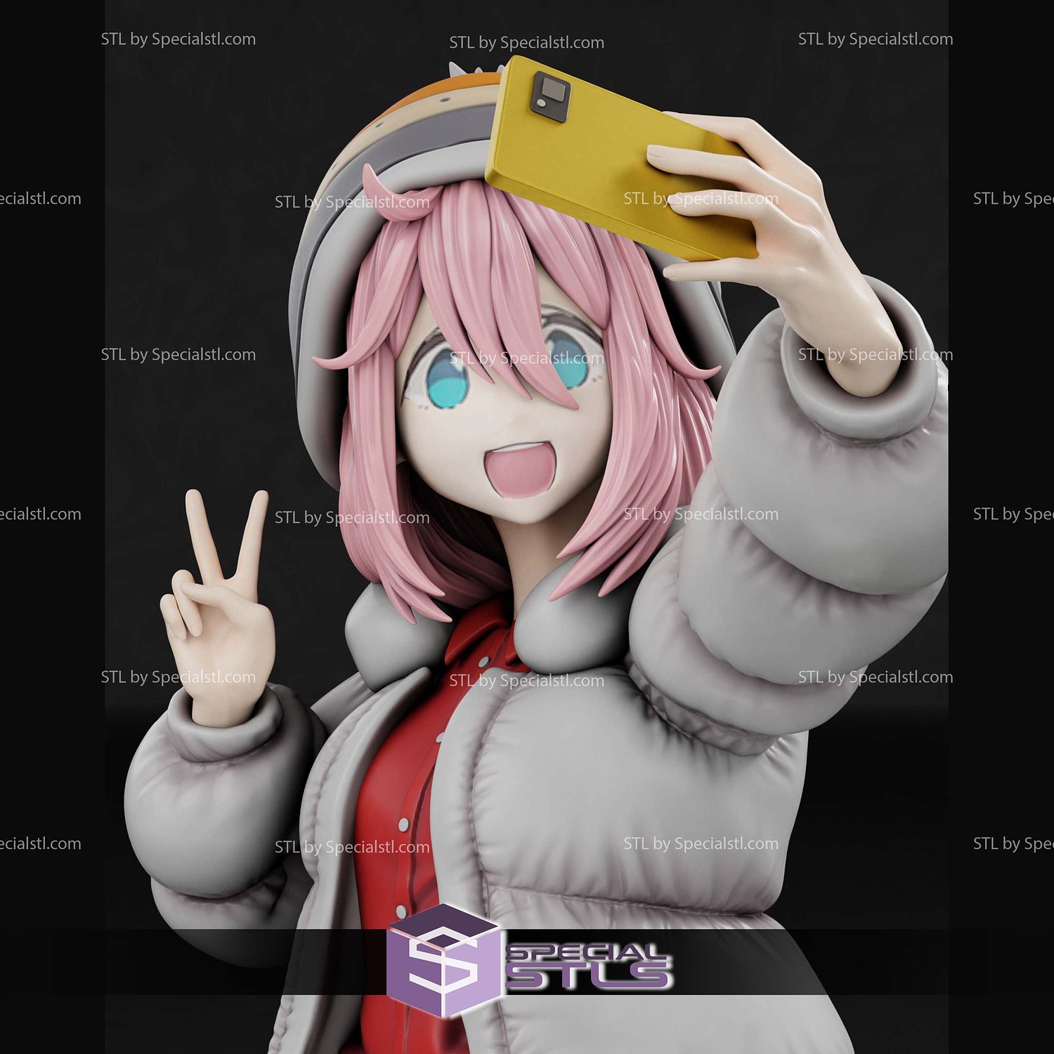 Nadeshiko Yuru Camp STL Files 3D Model — view 2