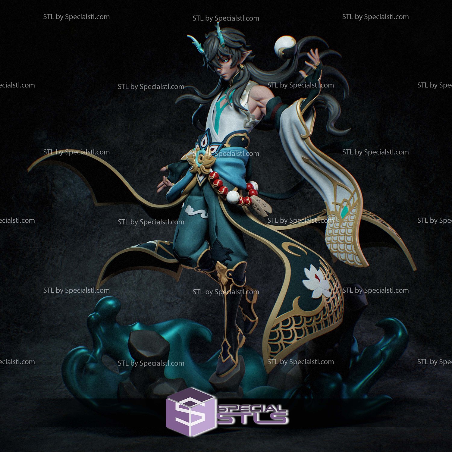 Dan Heng Imbibitor Lunae Honkai Star Rail 3D Printer Files STL Model — view 2
