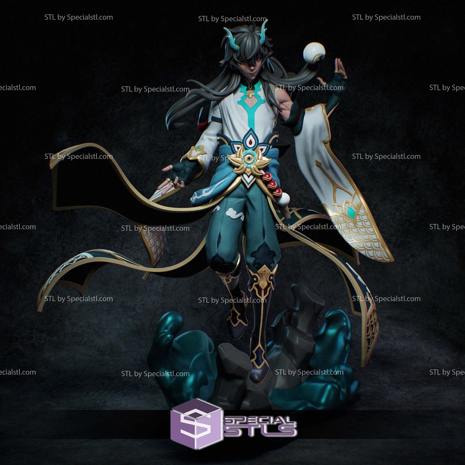 Dan Heng Imbibitor Lunae Honkai Star Rail 3D Printer Files STL Model — view 3