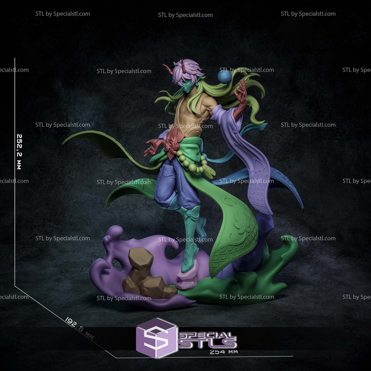 Dan Heng Imbibitor Lunae Honkai Star Rail 3D Printer Files STL Model — view 6