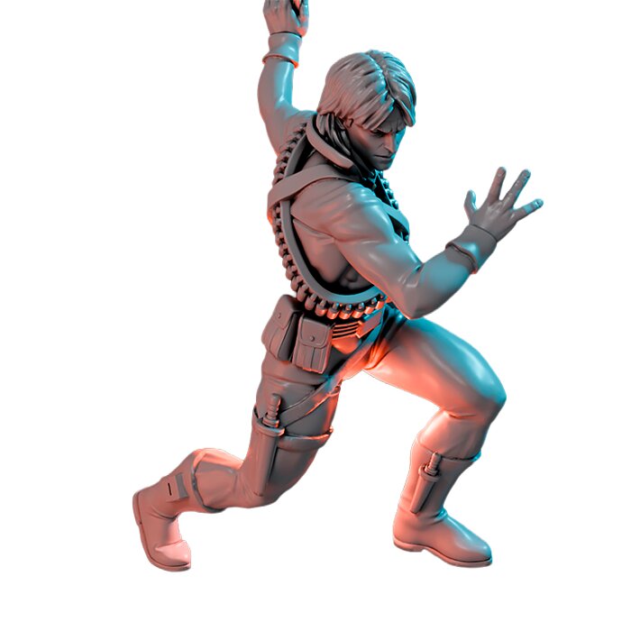 Himbo Celebrity IV - RPG Tabletop Figure 3D STL Model — view 3
