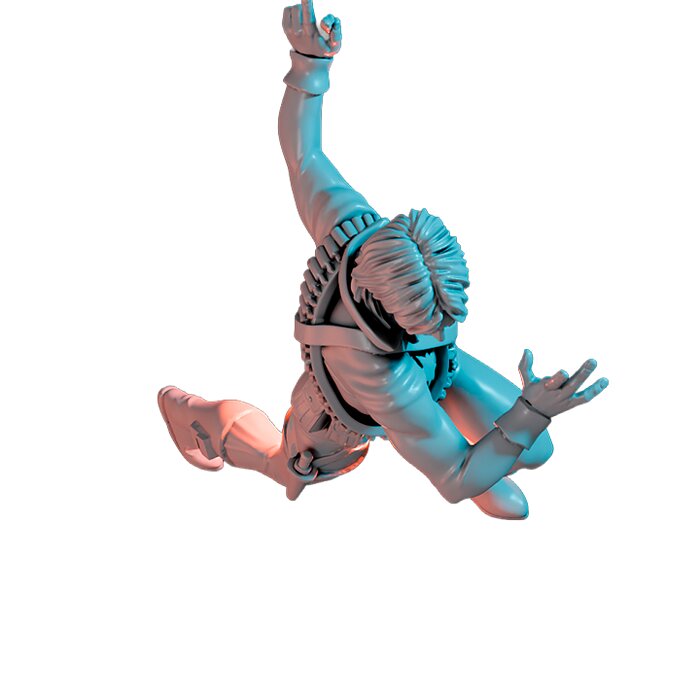 Himbo Celebrity IV - RPG Tabletop Figure 3D STL Model — view 6