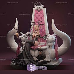 Azur Lane Owari on Throne 3D Print Files STL Model