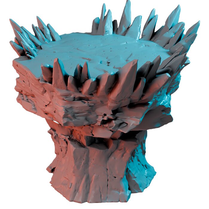 Rockplatform V - Fantasy 3D Print Model STL Model — view 3