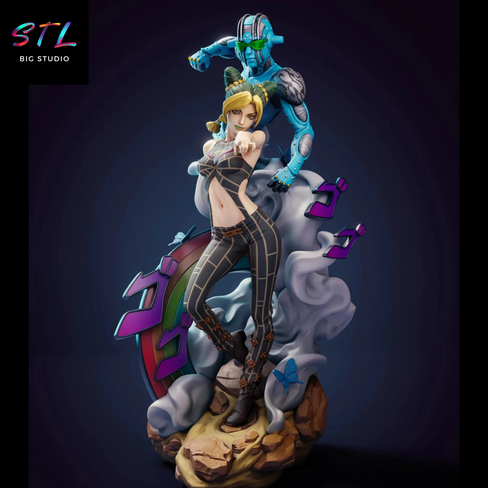 Jolyne Cujoh & Stand STL | JoJo’s Bizarre Adventure | 3D Printable Model Model