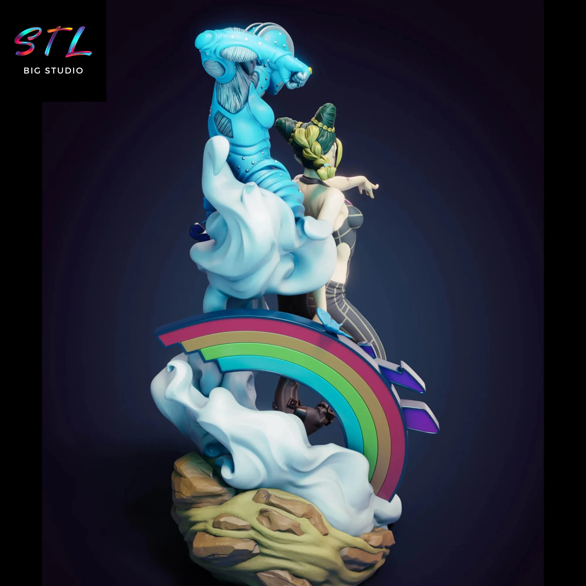 Jolyne Cujoh & Stand STL | JoJo’s Bizarre Adventure | 3D Printable Model Model — view 4