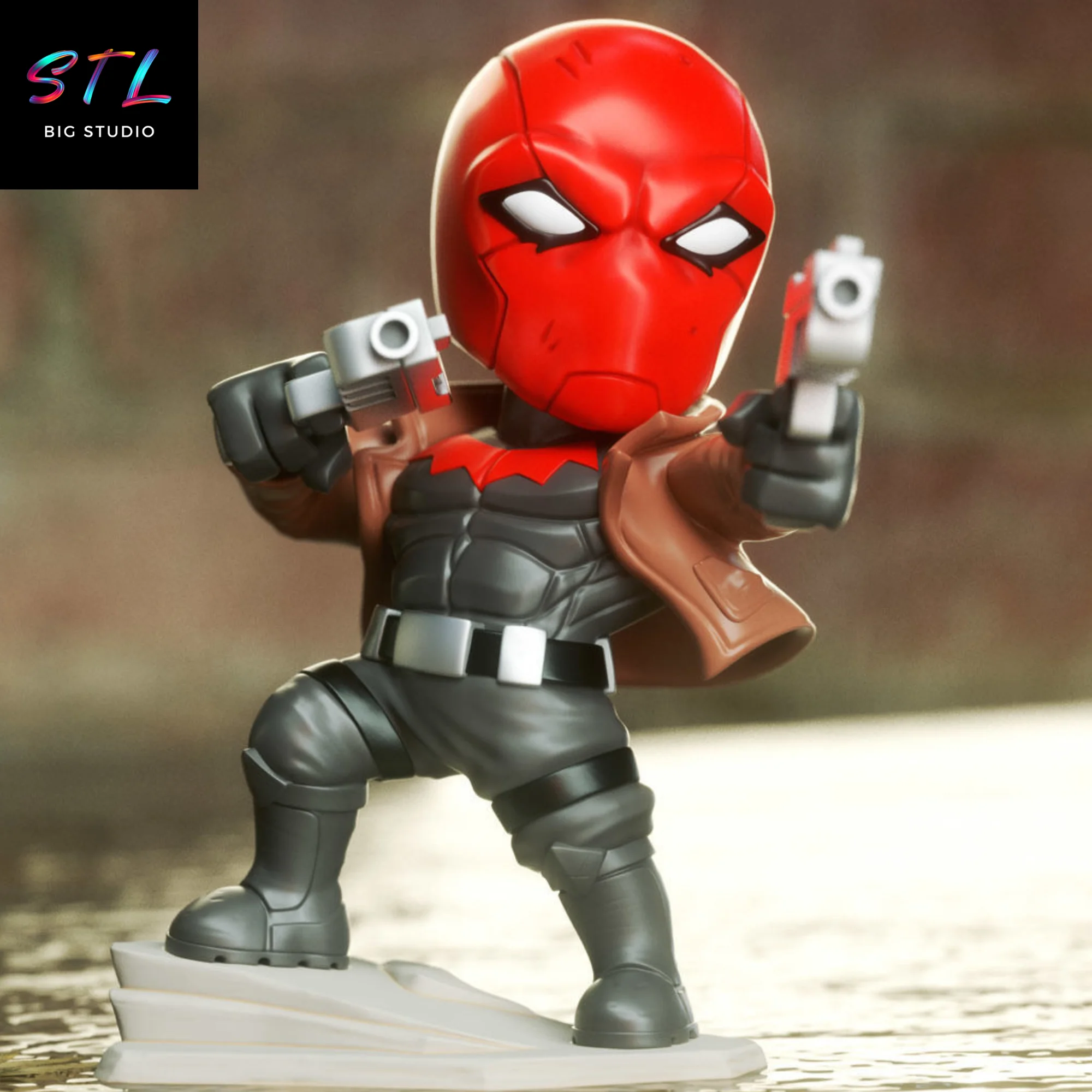 Red Hood Chibi STL | DC Comics | 3D Printable Figure Model