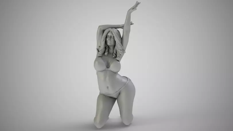 Woman with Beautiful Arms 3D 3MF Model