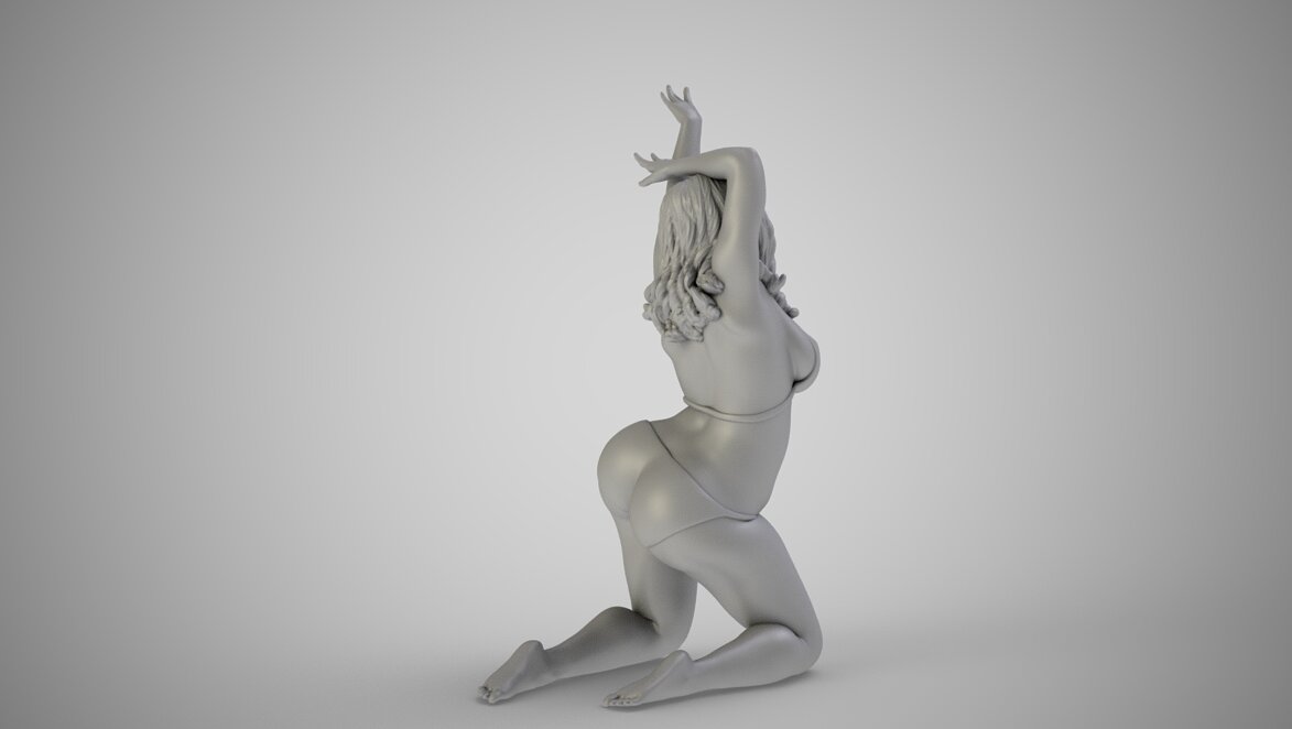 Woman with Beautiful Arms 3D 3MF Model — view 4
