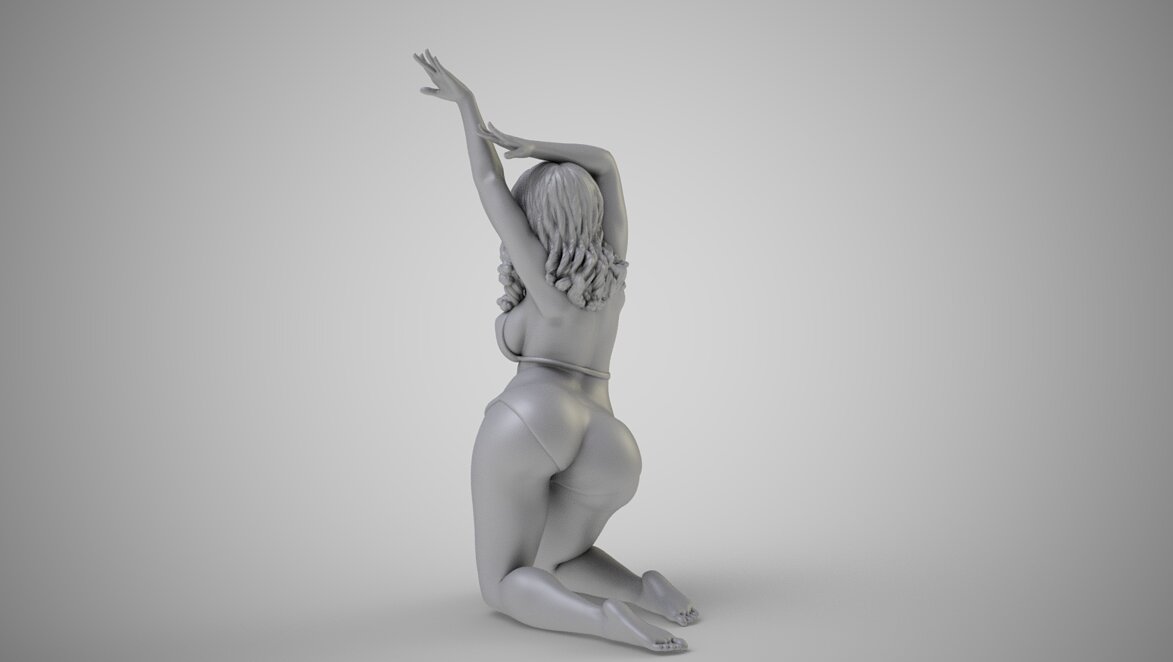 Woman with Beautiful Arms 3D 3MF Model — view 6
