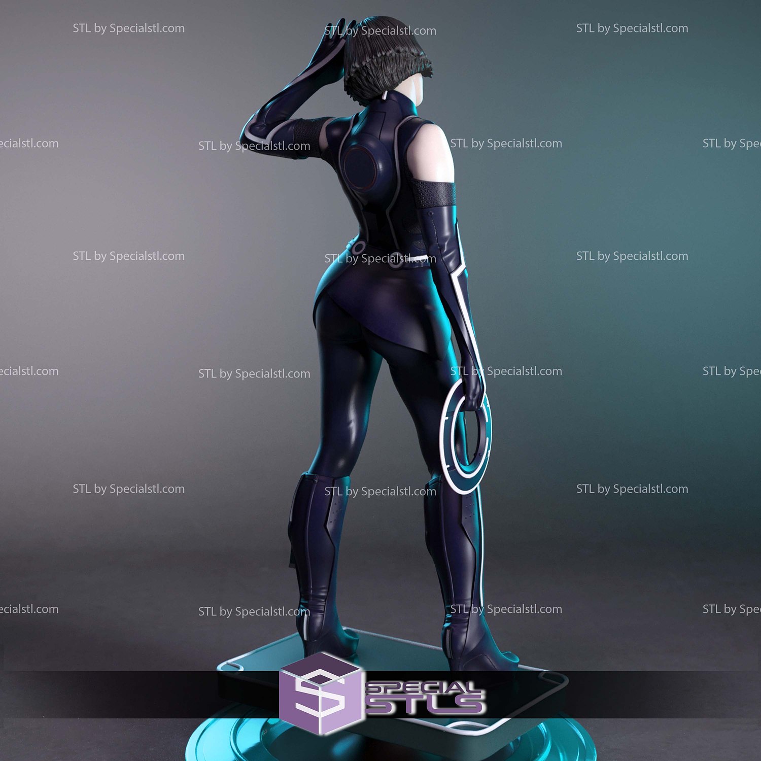 Quorra Tron Legacy 3D Printer Files STL Model — view 3