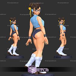 Chun Li Looked Back 3D Print Files STL Model