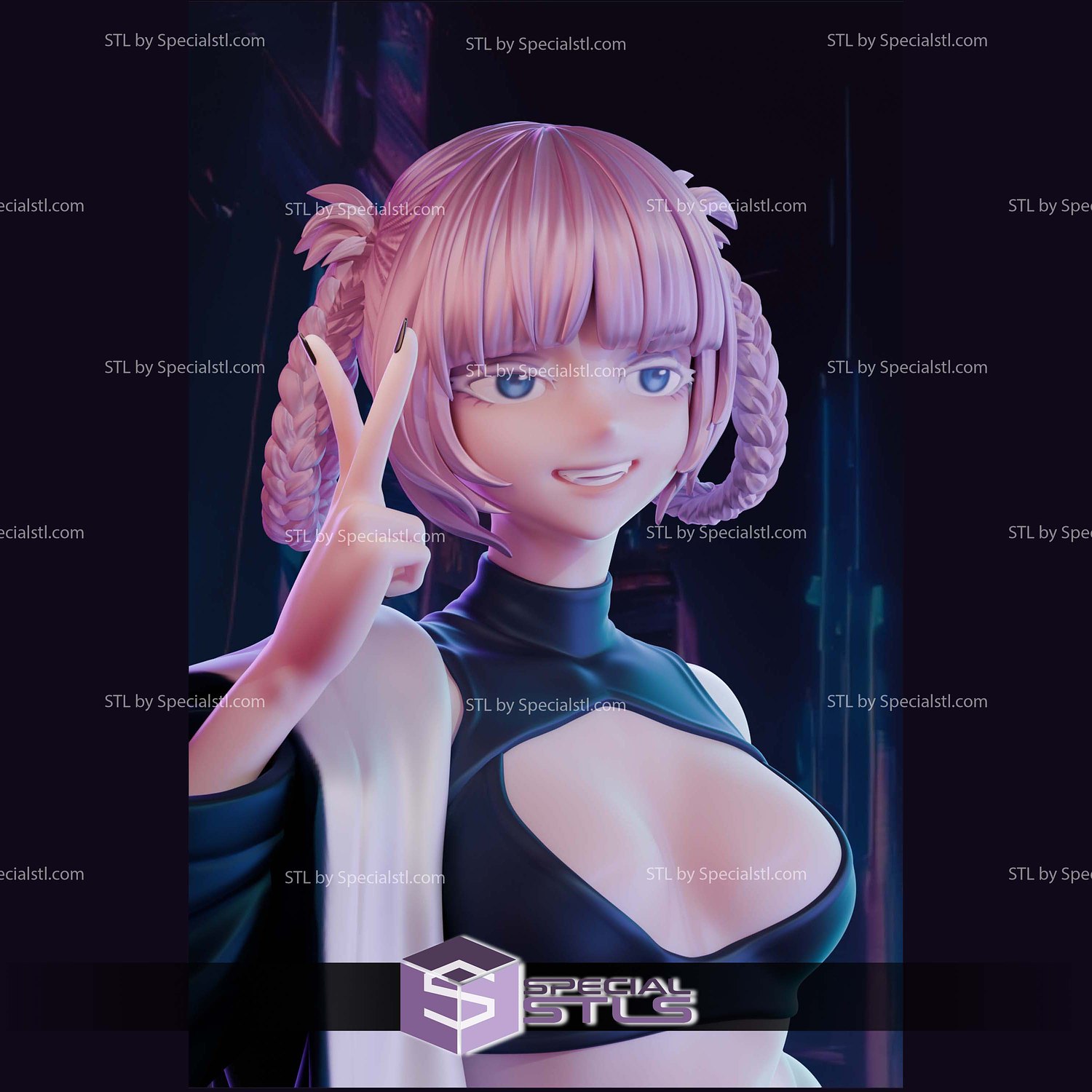 Nazuna Nanakusa Call of the Night Standalone 3D Printer Files STL Model — view 2