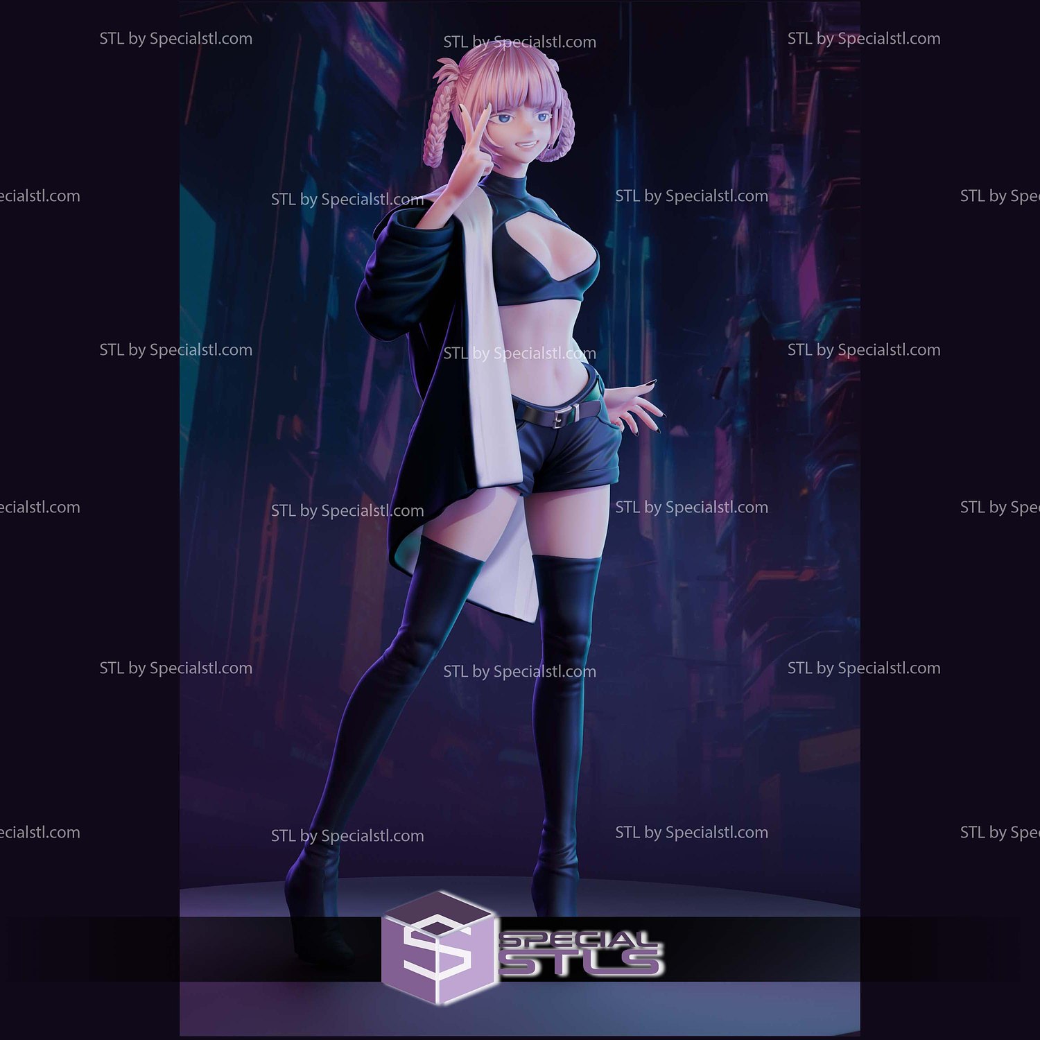 Nazuna Nanakusa Call of the Night Standalone 3D Printer Files STL Model — view 4