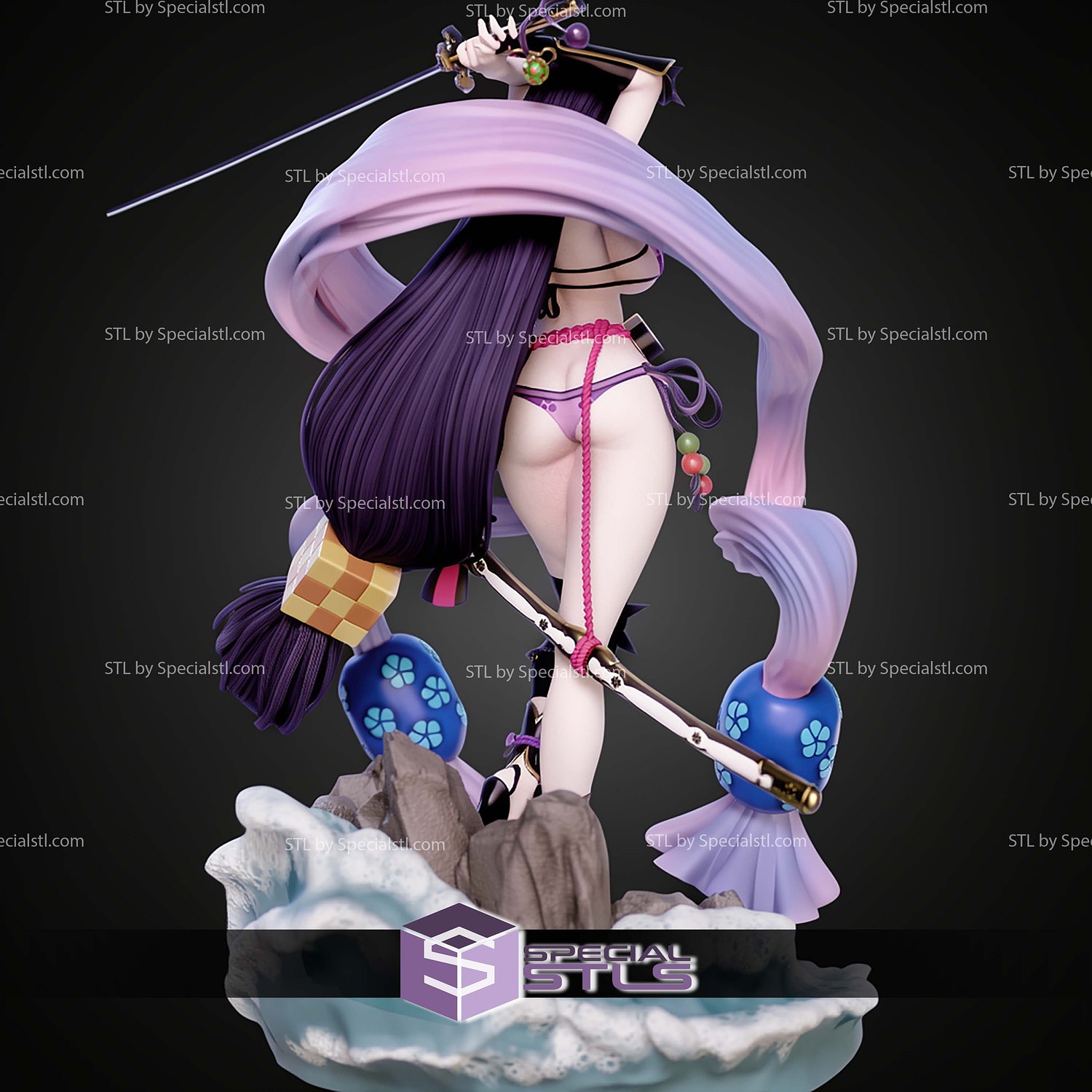 Minamoto No Raykou Fate Grand Order Alternative STL Files 3D Model — view 2