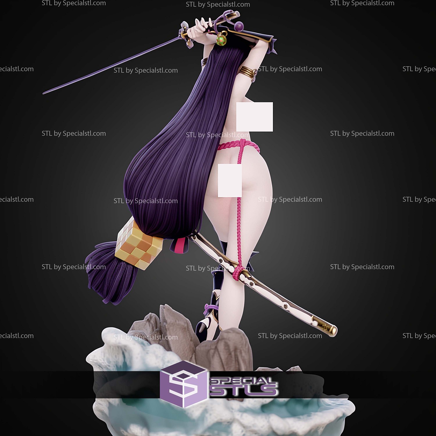Minamoto No Raykou Fate Grand Order Alternative STL Files 3D Model — view 3