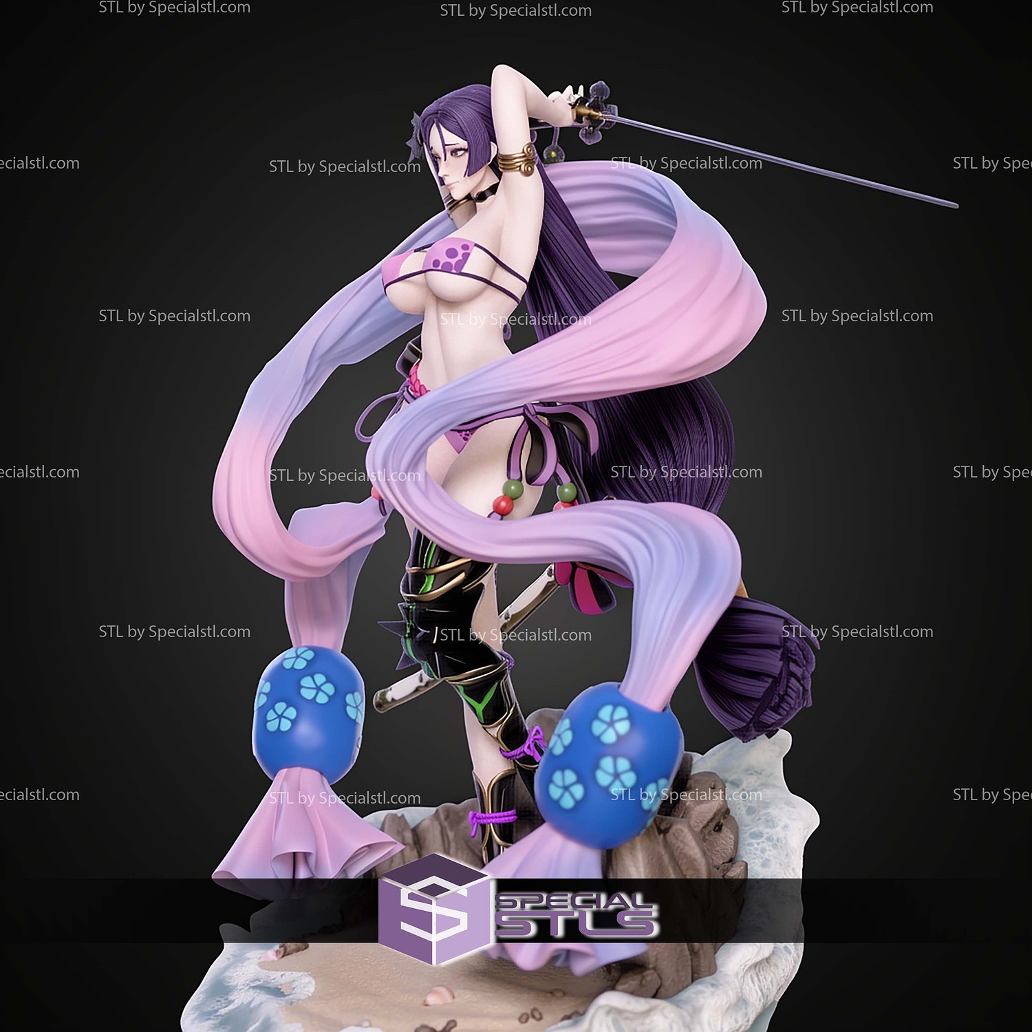 Minamoto No Raykou Fate Grand Order Alternative STL Files 3D Model — view 6