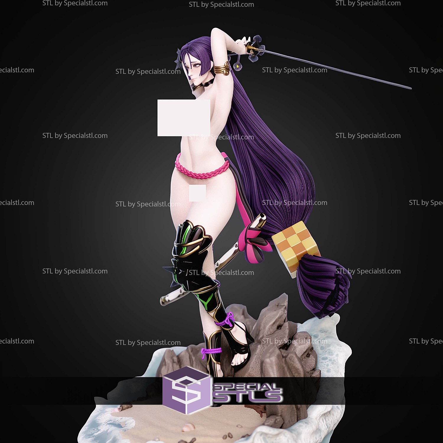 Minamoto No Raykou Fate Grand Order Alternative STL Files 3D Model — view 7