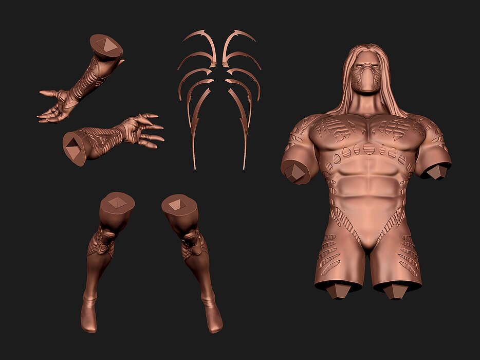 THE DARKNESS from comics 3D STL Model — view 3