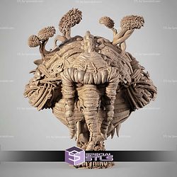Man Thing Portrait Bust STL Files 3D Model