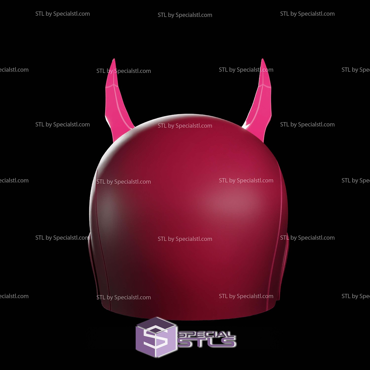 Cosplay STL Files Daredevil Marvel Rivals Helmet 3D Model — view 3