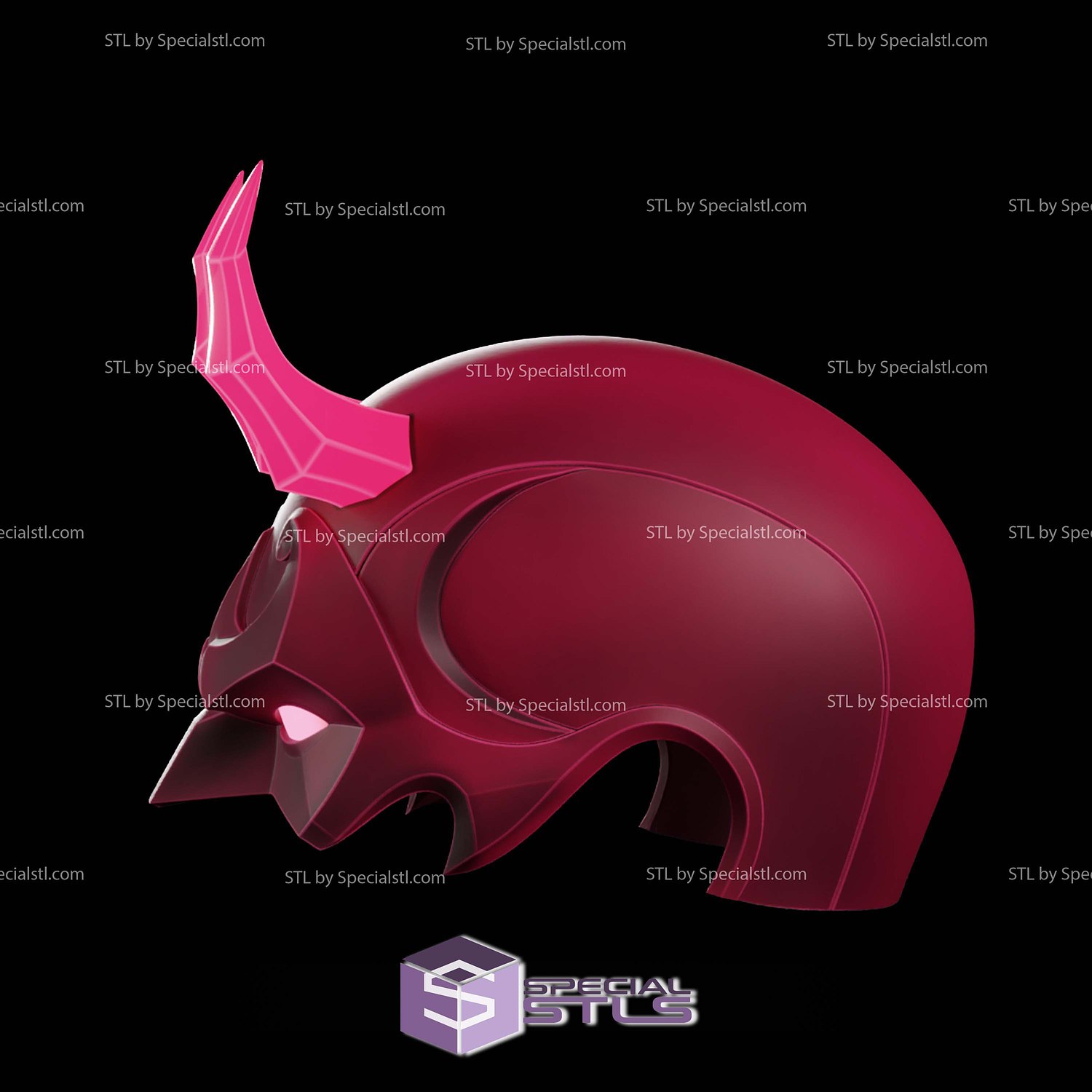 Cosplay STL Files Daredevil Marvel Rivals Helmet 3D Model — view 4